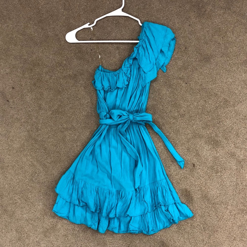 Turquoise blue dress